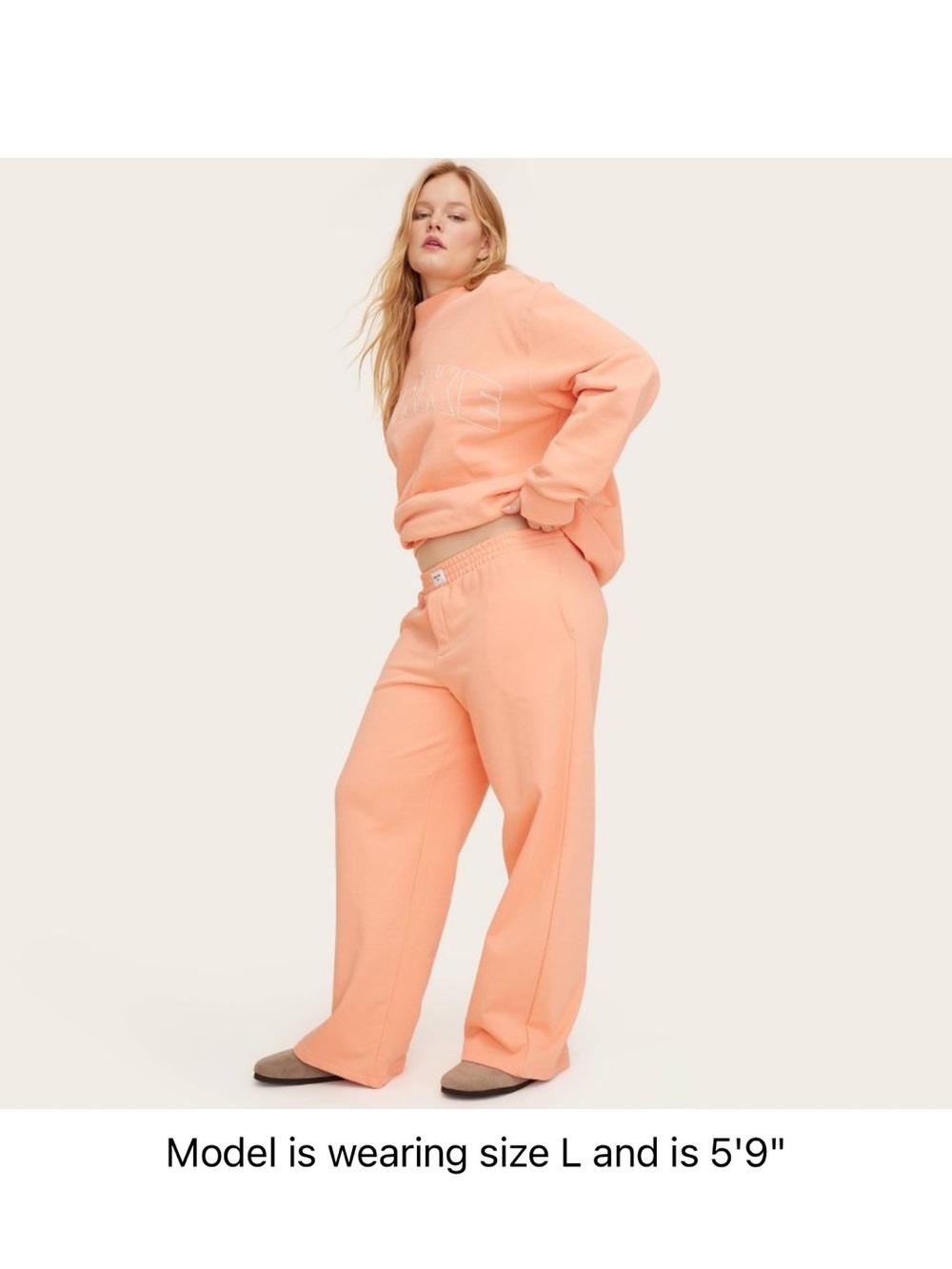 High-Rise Boxer Sweatpants - Parke x Target Orange NEW - Picture 3 of 4